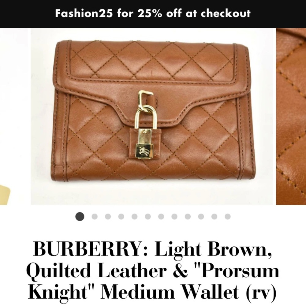Extra photos Burberry wallet brown medium - Picture 1 of 15